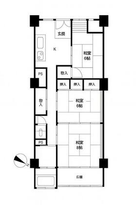 中台工業伊東マンション本館の間取り