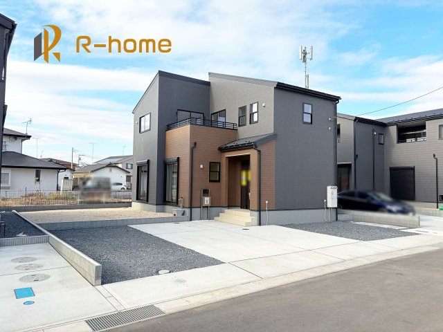 ひたちなか市稲田10期　新築戸建て　4号棟の外観|ご予約を頂ければ、『平日』はもちろん『早朝』や『夜間』もご見学可能です♪お気軽にお申し付けください♪