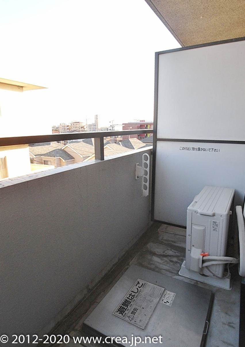 ヴィラオオクボのバルコニー|落ち着いた時間を過ごせるバルコニーです