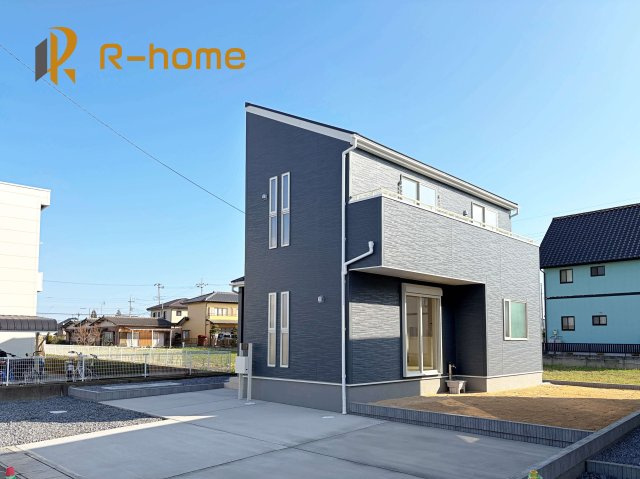 ひたちなか市稲田10期　新築戸建て　6号棟の外観|ご予約を頂ければ、『平日』はもちろん『早朝』や『夜間』もご見学可能です♪お気軽にお申し付けください♪