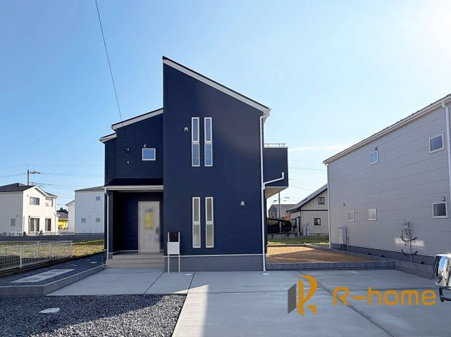 ひたちなか市稲田10期　新築戸建て　6号棟の外観|建物完成いたしました！ご予約で『平日』や『夕方』などでもご見学可能です！