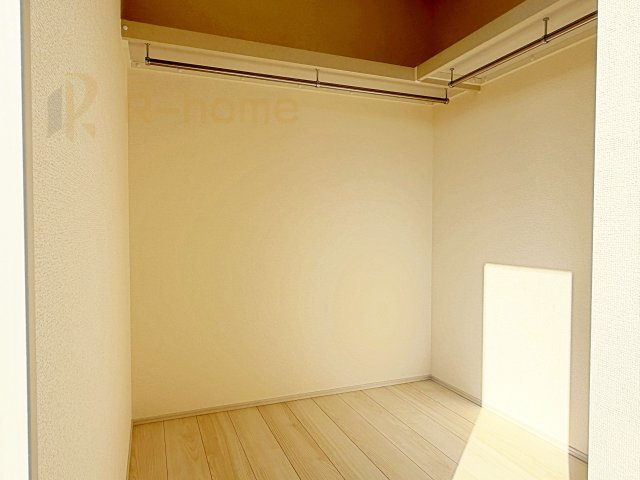 ひたちなか市稲田10期　新築戸建て　6号棟の収納|人気のウォークインクローゼット！アウター類はもちろん、季節ものや寝具も収納できます！