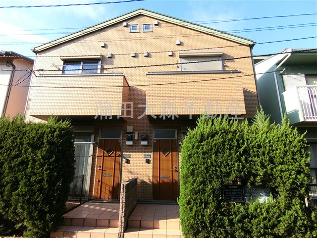 Mレガートの外観|外観　2008年2月築　軽量鉄骨造2階建て総戸数4戸　東急多摩川線武蔵新田駅近、下丸子駅と東急池上線千鳥町駅も徒歩圏内の東京都大田区下丸子1丁目の賃貸アパート