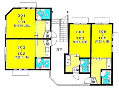 アークヒル佐貫の間取り