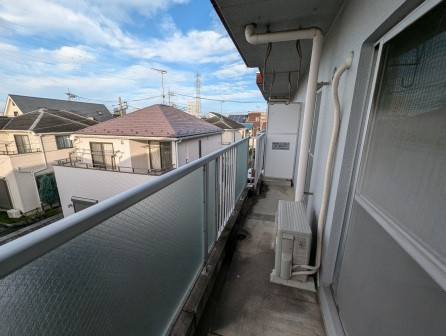上尾市愛宕２丁目の賃貸マンションのバルコニー