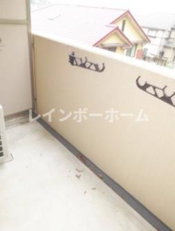 シャリテ花澤のバルコニー|陽当たり良好なバルコニーです