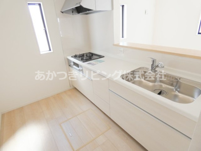 【キッチン】 | 小山市東間々田第8 | 傷つきにくい人工大理石天板のシステムキッチン♪