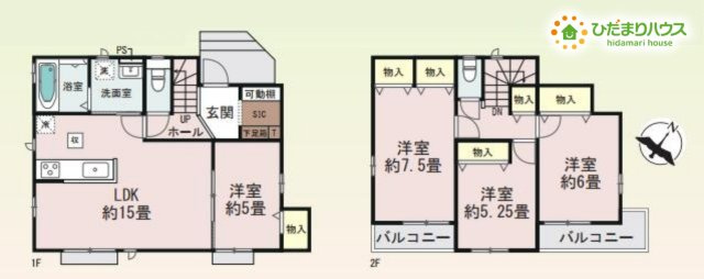 鴻巣市天神4丁目　234番　新築一戸建て　ハートフルタウン　Bの外観|2025/12/01