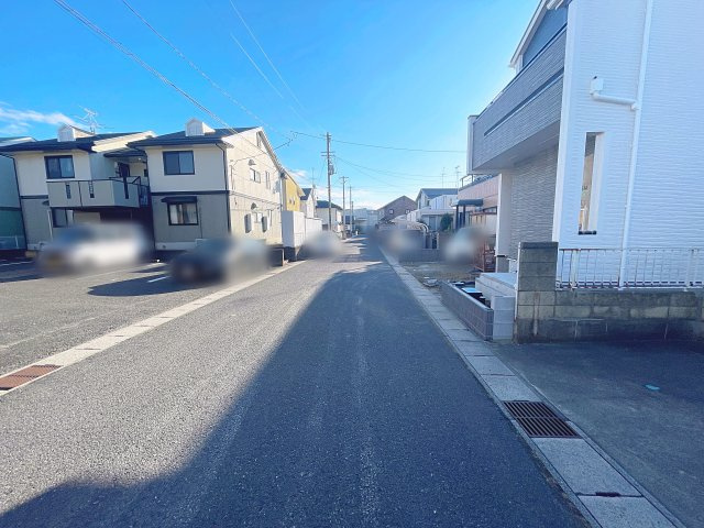 新築戸建・新築建売　安積町北井2丁目　長期優良住宅　安積一小・安積中の前面道路含む現地写真