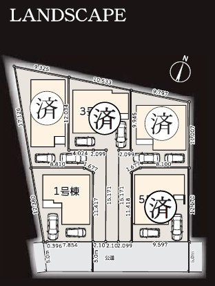 【区画図】 | 藤沢市下土棚 新築戸建 全5棟