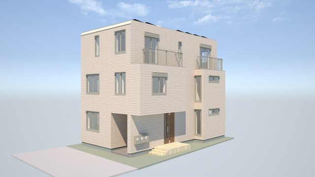 （仮称）高円寺南３丁目メゾンの外観パース|外観パース　１１月１日入居予定ヘーベルメゾン新築