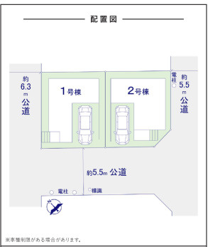【区画図】 | 福岡市東区千早1丁目2期　1号棟（全2棟）【仲介手数料無料・0円】 | 区画図です。