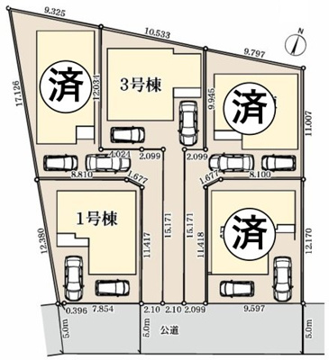 【区画図】 | 藤沢市下土棚 新築戸建 全5棟