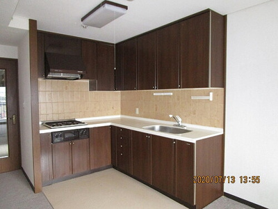 【キッチン】 | ライオンズマンション品川町 | Ｌ字型キッチン