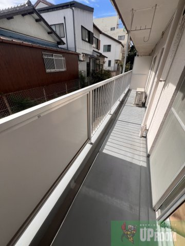 関田農住団地コーポ旭のバルコニー