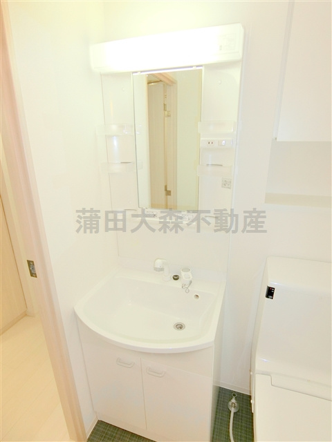 ブライズ蒲田WESTの洗面所|独立洗面台　洗面脱衣所　温水洗浄便座付きのトイレ