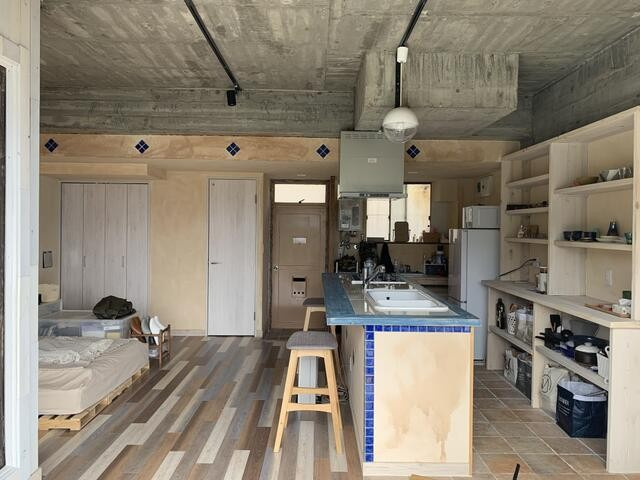 熱海アビタシオンのキッチン