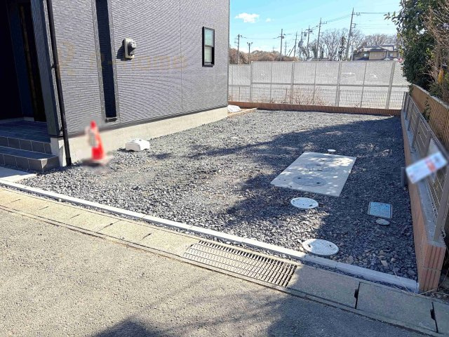 第1下妻市下妻丙　新築戸建て　1号棟の駐車場|4台駐車できるカースペース！