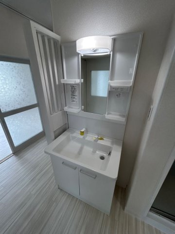 下祗園コーポの洗面所