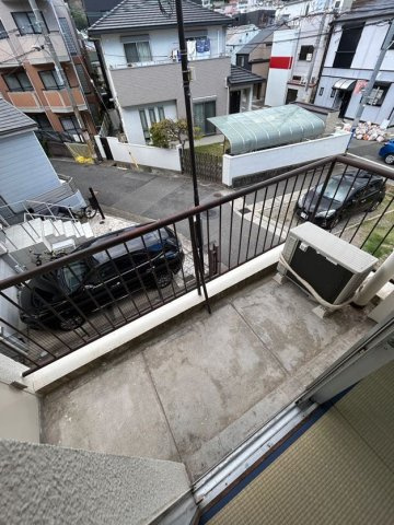 下祗園コーポのバルコニー