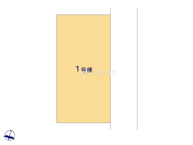 越谷市瓦曽根2丁目 新築分譲住宅の区画図
