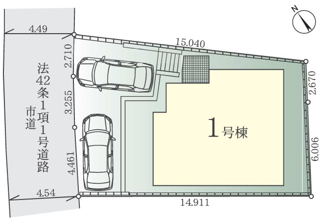 船橋市飯山満町３丁目３期の区画図