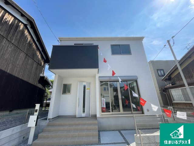 久世郡久御山町市田珠城　第1期　新築一戸建ての外観|周辺は落ち着いた街並みの住宅地！子育てがしやすい住環境です！