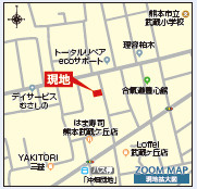 仲介手数料不要　ブルーミングガーデン北区武蔵ヶ丘２丁目【武蔵小・武蔵中】の地図