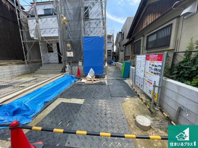 久世郡久御山町市田珠城　第1期　新築一戸建ての外観|現在の進捗状況です！順調に作業進行中、完成が待ち遠しいです！詳細の間取り等、お気軽にお問い合わせください！