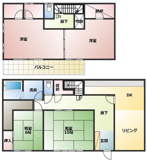 【間取り】 | 古河市鴻巣　中古戸建