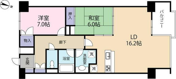 プチモンド熱海東館の間取り