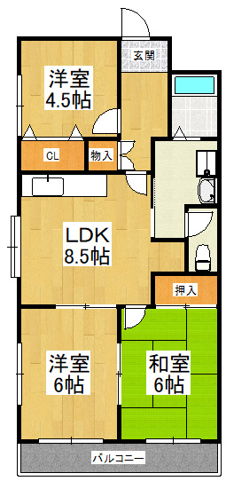 【間取り】 | メゾン大北