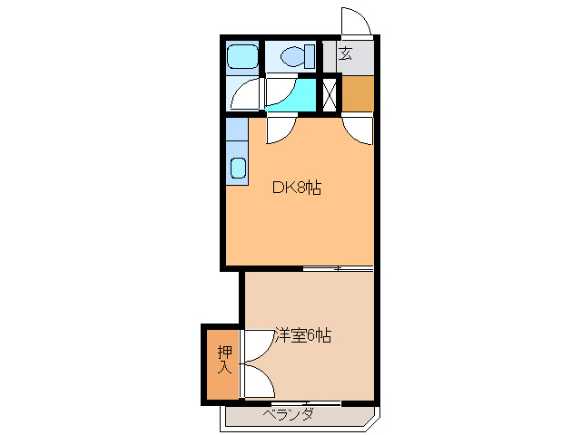 コーポラスＮＡＯの間取り