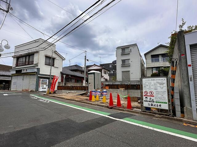 中野区鷺宮４丁目の新築一戸建の前面道路含む現地写真| 