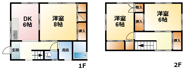 白幡ニュータウン中古戸建の間取り