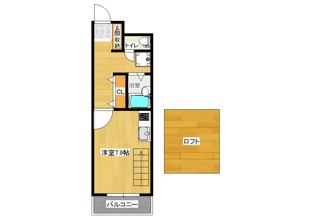 エグゼK&KⅡの間取り