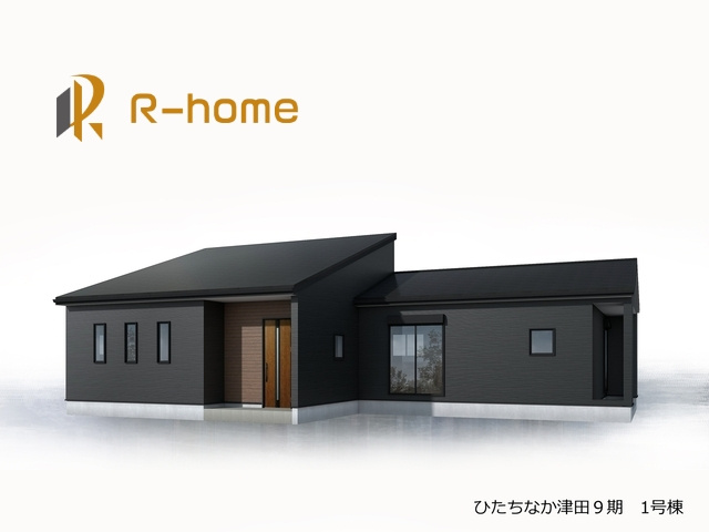 ひたちなか市津田9期　新築戸建て　1号棟の外観パース|2025年12月完成予定！近隣の同仕様完成物件をご見学いただけます♪