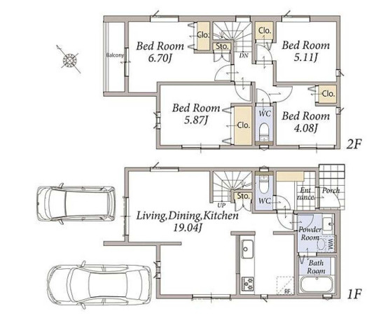 茅ヶ崎市南湖3丁目　新築戸建　全3棟2号棟