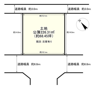 【土地図】 | 野洲市近江富士１丁目　売土地
