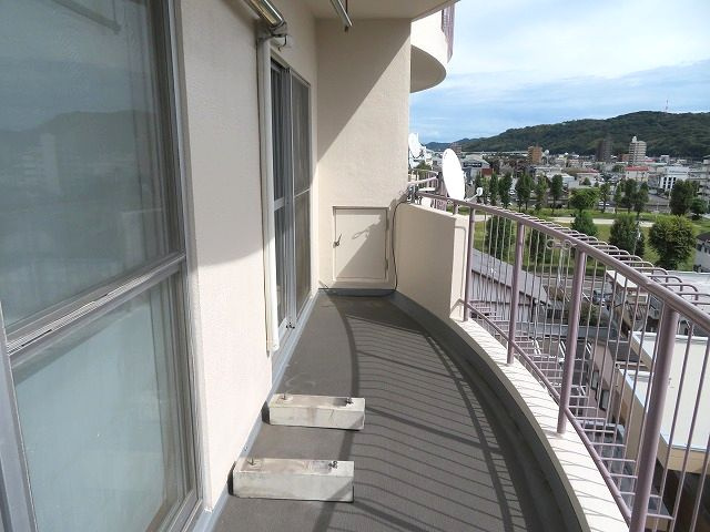 常盤コーポのバルコニー
