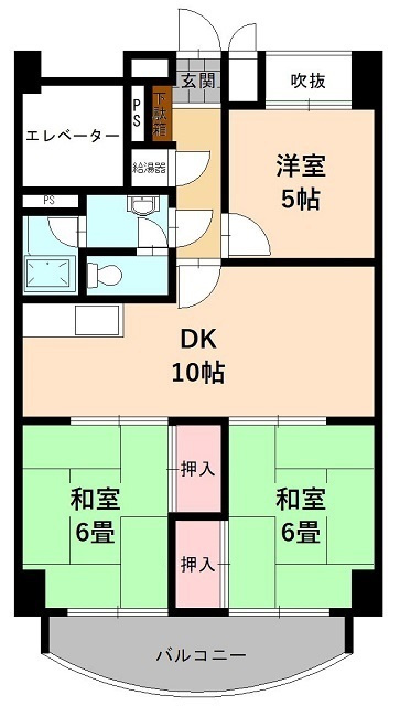 常盤コーポの間取り