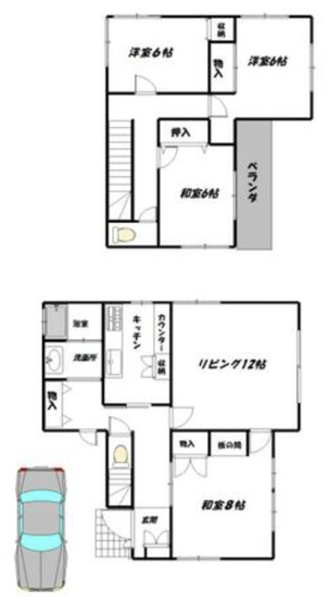 【間取り】 | 川島町八幡1丁目　中古戸建