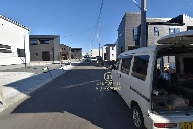 リーブルガーデン  ひたちなか稲田　10期　6の前面道路含む現地写真|現地撮影（2025年11月）