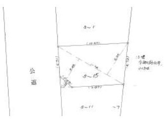 東武東上線霞ヶ関駅徒歩１０分の土地図|建築条件なし