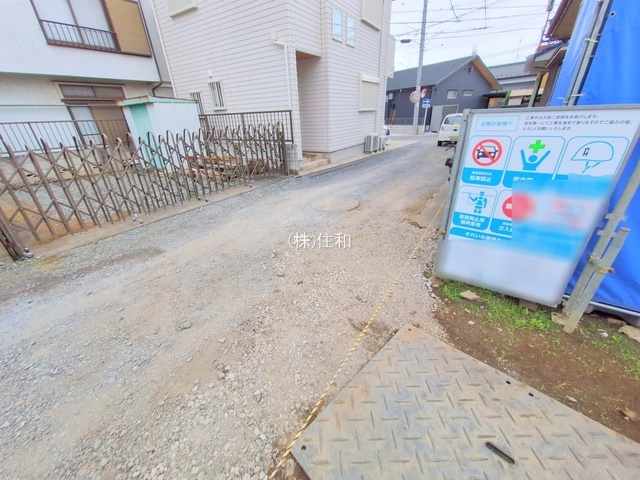 【新築分譲住宅】富士見市上沢3期の前面道路含む現地写真