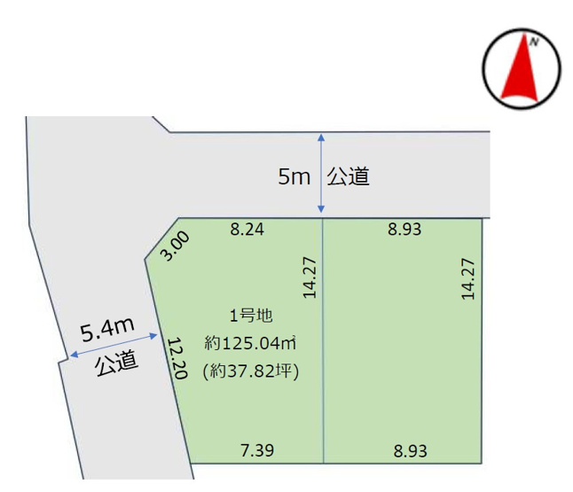 【土地図】 | 柏市高田6期　全2区画