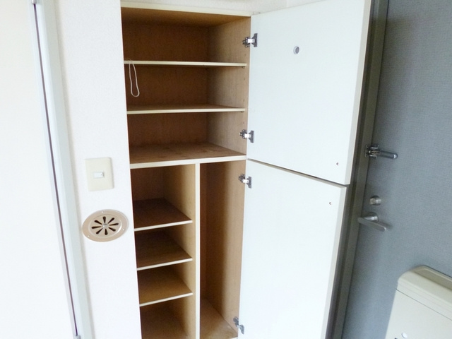 グローバリービューテラスⅣの玄関|たっぷり収納出来る下駄箱なので玄関すっきり☆