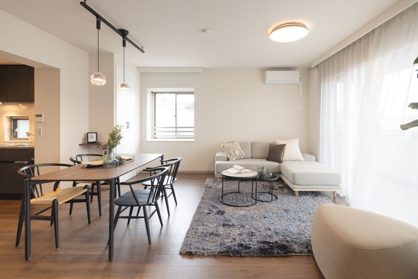 パーク・ハイム東雪谷の居間・リビング|使いやすいリビングです