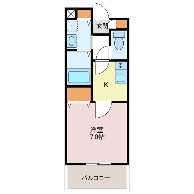 ネオクオーツ神屋壱番館の間取り