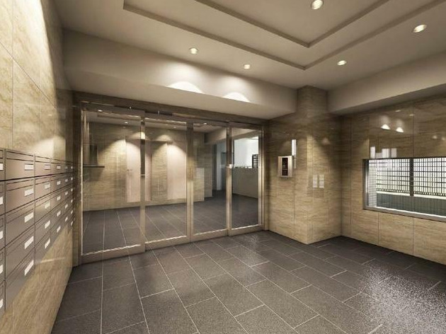 フェルクルールプレスト町屋駅前のロビー